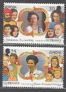 Guernsey - Mail 1996 Yvert 701/2 MNH Womens Famous - Picture 1 of 1
