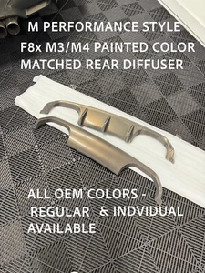 BMW M3 M4 PAINT MATCHED M PERFORMANCE DIFFUSER F8X ALL COLORS BASE & INDIVIDUAL - Bild 1 von 11