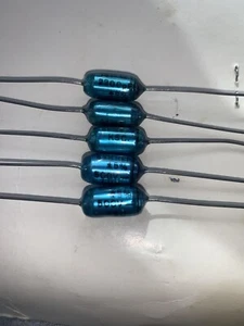 2200pF 500 Volt Polystyrene Capacitors 5% NPC 2200pF 5% 500V KSC AXIAL NEW QTY 5 - Picture 1 of 12
