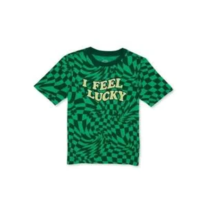 Wonder Nation Youth "I Feel Lucky" Green Graphic T-shirt St. Patrick's 2x(18)XGY - Picture 1 of 1