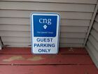 cng The CyberNET Group Parking Sign - Barton Watson Metal 12 x 18