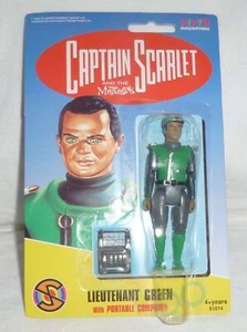 Captain Scarlet 3 3/4" action figure Lieutenant Green 1993 Gerry Anderson MOC - Picture 1 of 6
