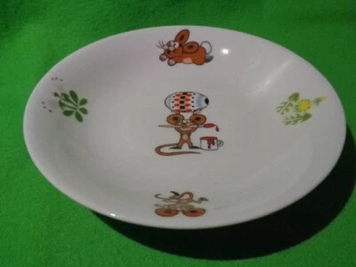 Suppenteller  Krtek  Maulwurf  Frohe Ostern und viele Ostereier  20 cm von Thun - Bild 1 von 2