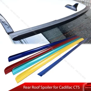 Rear Roof Spoiler Wing Fit For Cadillac CTS 3rd Sedan 2014-2019 PUF Painted - Picture 1 of 3