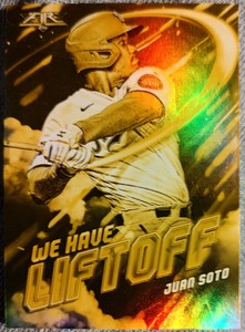 2021 Topps Fire - Juan Soto - "We Have Liftoff"-  Gold Minted Parallel - Padres 