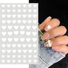 Star Manicure Red Black White Self-Adhesive Decals Love Heart 3D Nail Stickers