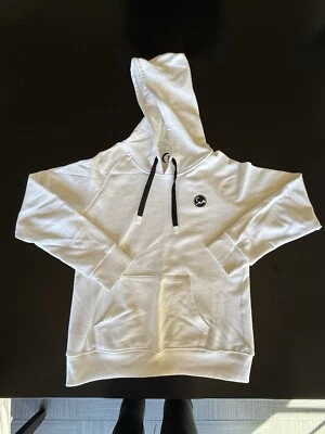 Zyia Active Hoodie Sweatshirt Women's M White W/ Black Accents. Long Sleeve - Image 1 of 4