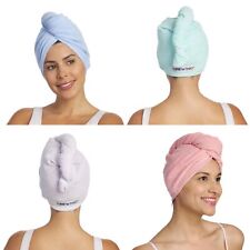 Microfiber Hair Towel Wrap - for Women, Men & Kids - Travel & Bathroom Essent...