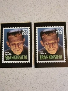 Frankenstein USPS Briefmarken Postkarte.  2 Stück. - Bild 1 von 3
