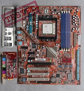 Socket 939 ABit AN8 Ultra nForce4 Ultra MoBo con CPU, tarjeta de sonido y escudo de E/S - Imagen 1 de 21