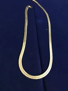 Collana in osso di aringa tono oro 19" - Foto 1 di 7