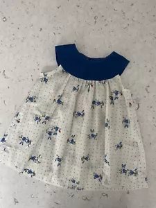 Adorable! VTG 1960s MOD Baby Girl Easter Bunny Rabbit Spring Dress 0-3 Months - Picture 1 of 9