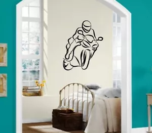 Wall Sticker Vinyl Decal Motorcycle Sport Racing Speed ig1230 - Picture 1 of 3