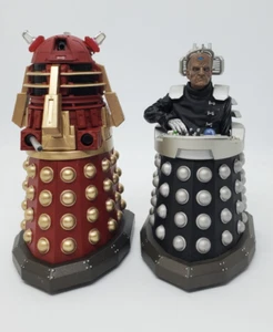 Dr Doctor Who DAMAGED RED SUPREME DALEK + NEW SERIES DAVROS Figures - Picture 1 of 8