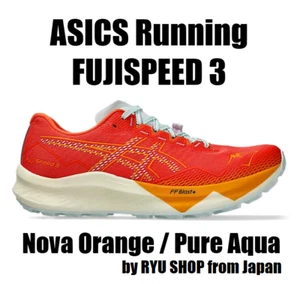 ASICS Trail Running Shoes FUJISPEED 3 1011B888.800 Nova Orange / Pure Aqua - Picture 1 of 11