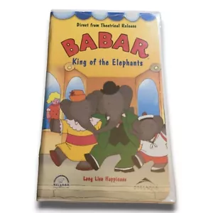 Babar King of the Elephants Clamshell VHS HBO MOVIE - Foto 1 di 3