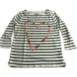 Crewcuts J. Crew Kids Collectible Shirt Long Sleeve Striped Boatneck Cotton 8 - Picture 1 of 9