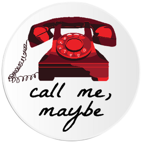 Call Me Maybe Retro Phone - 25 Pack Circle Stickers 3 Inch | eBay