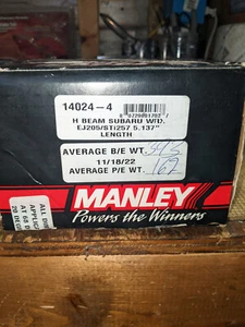 Manley Connecting Rods H-Beam for any Subaru EJ STI 2.5 or 2.0 Build 400WHP - Picture 1 of 5
