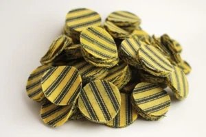 30-39 CAL 7/8" PREMIUM LUBE® PILLOW TICKING SHOOTING PATCH /QTY. 1000/ EMSS3187T - Picture 1 of 7