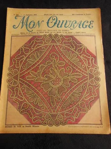 Mon ouvrage 1933 n°253 store tulle brodé lingerie robe tablier coussin - Foto 1 di 12