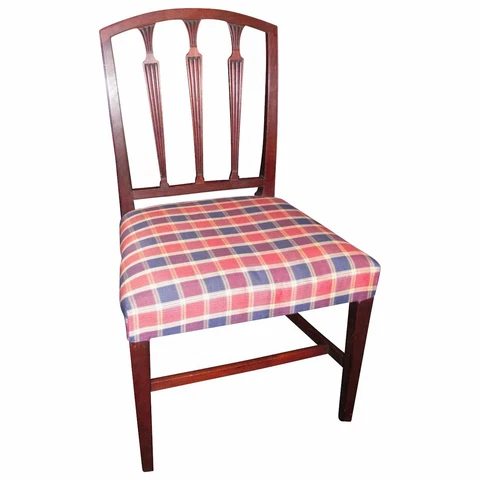 Six Antique American Federal Mahogany Dining Chairs Circa 1790 Cover