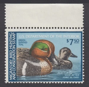 UNITED STATES DUCK STAMP RW46 MNH $5.00 GREEN WINGED TEAL - Picture 1 of 2