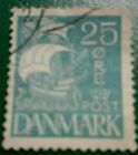 Denmark: 1933 Caravel 25 Øre  Rare & Collectible Stamp.