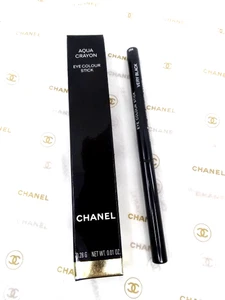 Authentic CHANEL AQUA CRAYON EYE LINER, " VERY BLACK" Boxed, Discontinued - Picture 1 of 3