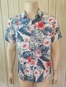 men's tropical shirt M flamingos flowers Shein - Picture 1 of 9