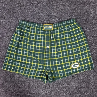 Pantalones cortos de pijama Green Bay Packers para hombre grandes Reebok NFL equipo de fútbol americano dormir 31x3 Foto 1 de 4