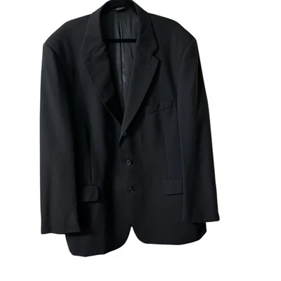 Claiborne Men’s 48R Jacket Black Long Sleeve 100% Worsted Wool Blazer - Image 1 of 4