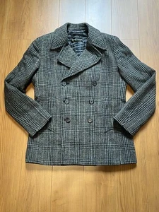 MARC JACOBS x BERGDORF GOODMAN Wool Glen Check Double Breasted Jacket Size 46 - Picture 1 of 4