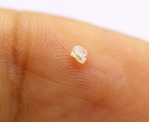 J Color I2 Grade 100% Natural Loose Diamond 0.032 Ct Raw Cut 1 mm Small Size - Picture 1 of 11