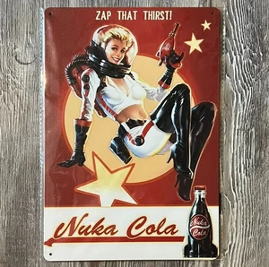 Fallout Nuka Cola Zap That Thirst! 8 x 12 Novelty Metal Sign New Shrink-wrapped - Picture 1 of 2