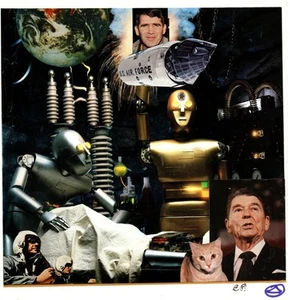 CHARLES PLYMELL - ORIGINAL SIGNED COLLAGE - Picture 1 of 1