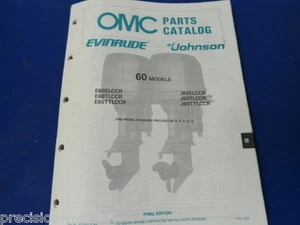 1988, 60 Models OMC Evinrude Johnson Parts Catalog - Foto 1 di 2