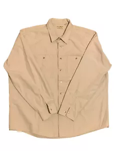 LL Bean Vintage XXL Shirt Herren auf Knopfleiste khaki Langarm Freizeitshirt - Bild 1 von 4
