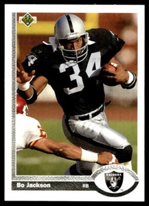 Upper Deck #155 1991 Bo Jackson Los Angeles Raiders gema como nueva - Imagen 1 de 2