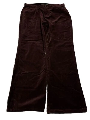 Pantalones de vestir Ralph Lauren Jean Co. para mujer de terciopelo ciruela profunda 16 algodón elastano Foto 1 de 4