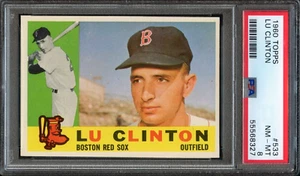 BB - 1960 Topps - #533 - Lu Clinton - PSA 8 - casi nuevo-como nuevo - Imagen 1 de 2