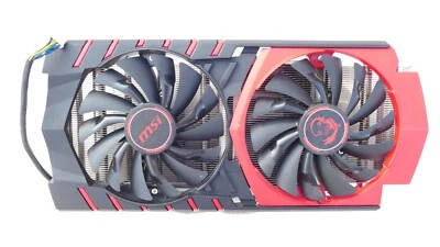 MSI GEFORCE GTX 960 COOLING PAIR FAN HEATPIPE HEATSINK E32-0404898-A87 - Image 1 of 3