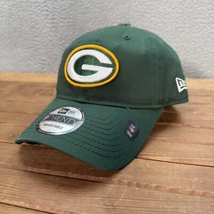 Green Bay Packers Hat Adult Green Snapback Cap New Era 9Twenty Embroidered NFL - Picture 1 of 9
