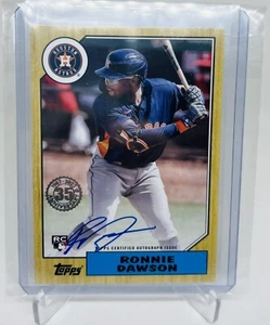 Ronnie Dawson 2022 Topps Update 1987 Rookie Auto #87BA-RDA Houston Astros - Picture 1 of 2
