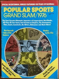 POPULAR SPORTS GRAND SLAM /1976 MAGAZINE 100 Years of Baseball Seaver Robinson - Picture 1 of 6