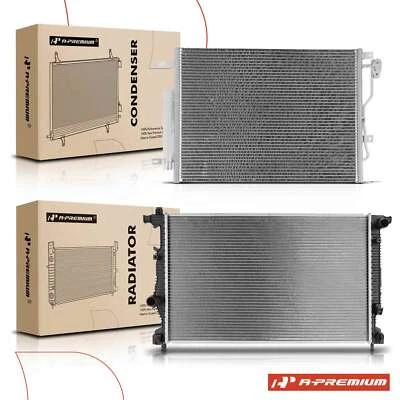 2x Kit de refrigeración de radiador y condensador de CA para Dodge Dart 2013-2016 2,0 L 1,4 L 2,4 L Foto 1 de 4