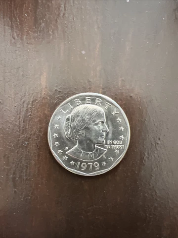 1979-D Susan B Anthony Liberty dollar coin RARE FG narrow on front wide on back Cover