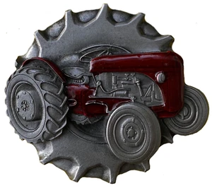 Tractor On Tyre Belt Buckle, Farming, Agriculture, Harvest, Gift, Dragon Designs - Picture 1 of 4