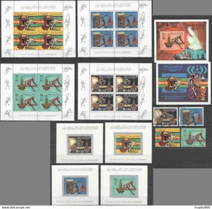 NW0172 IMPERF,PERF LIBYA OLYMPIC GAMES MOSCOW 1980 SET+6BL+4KB MICHEL 48,5EU MNH - Picture 1 of 1