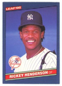1986 Leaf Rickey Henderson New York Yankees #37
